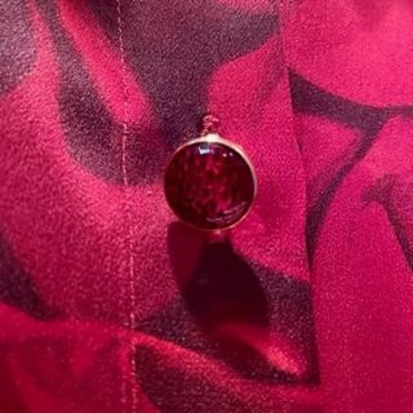 Escada Silk Blouse Long Sleeve Abstract Print Sz 38 - Picture 5 of 7